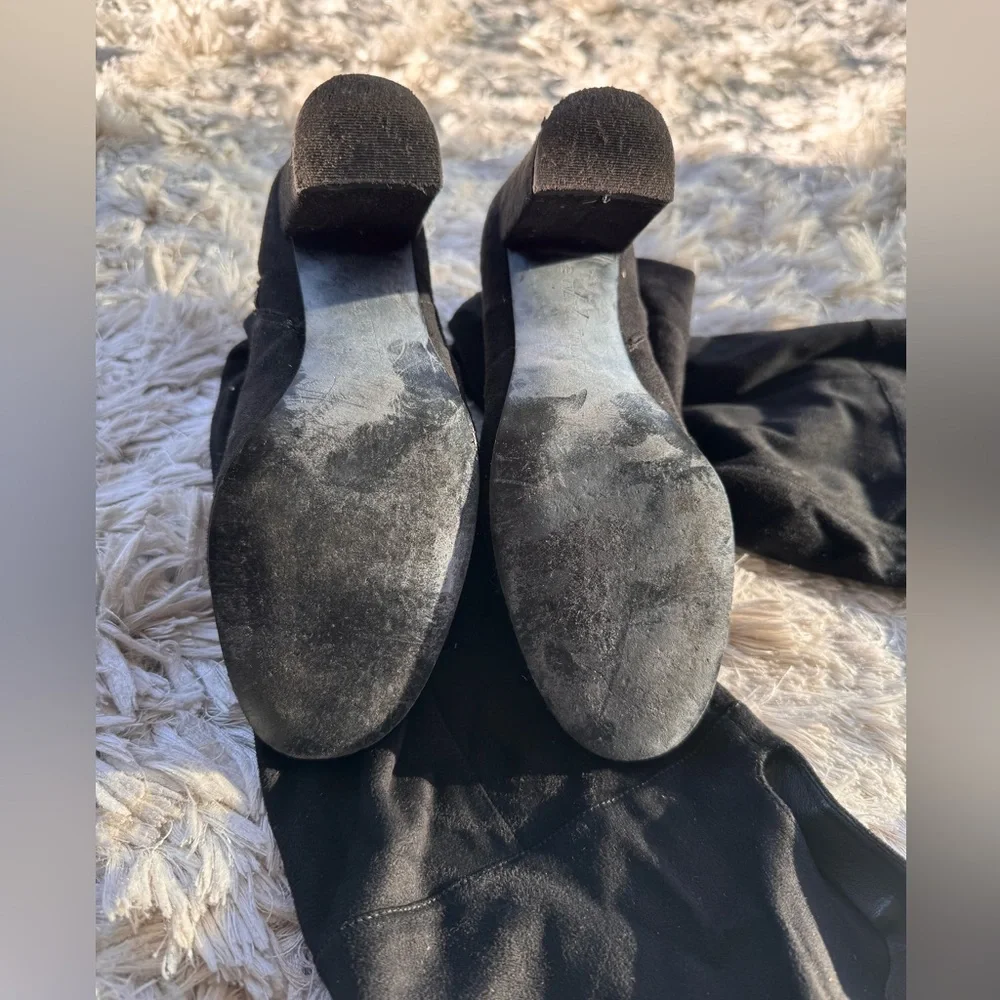 Over the Knee Black Ivanka Trump Black Boots Size 6